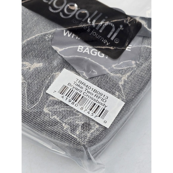 NWT‎ Baggallini Take Two RFID Bryant Crossbody - Color Stone - Picture 4 of 5